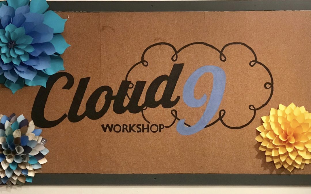 Cloud 9 Workshop Hand Painting Sign