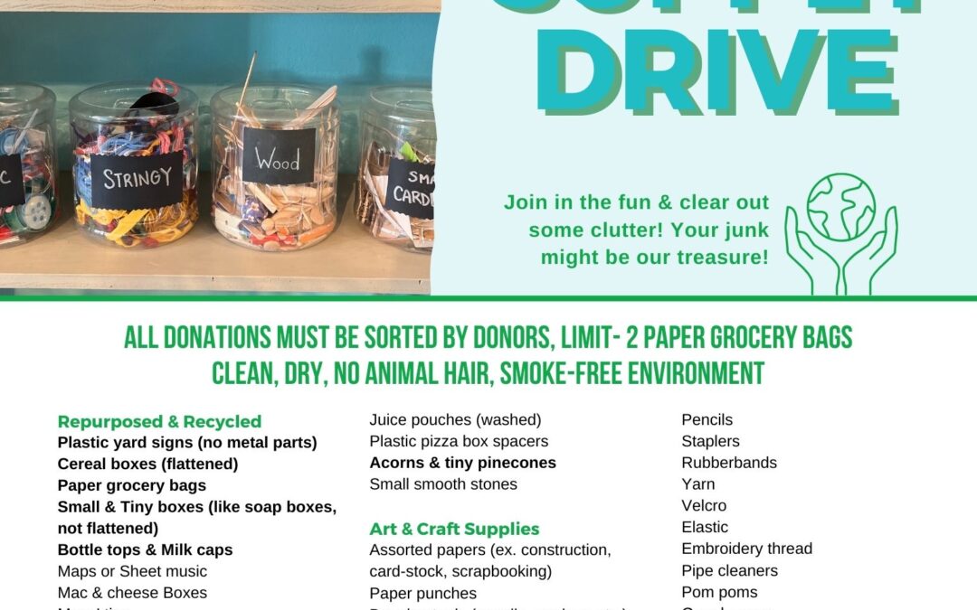 Eco-Art Summer Camp Open House & Supply Drive MARCH 7!